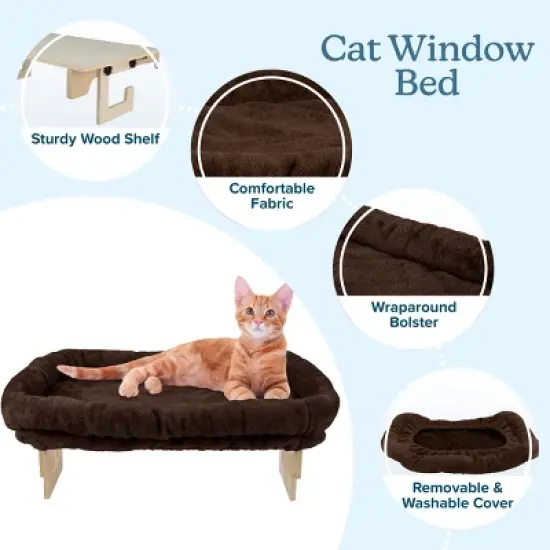 PETMAKER Cat Window Perch with Bolster image {1}