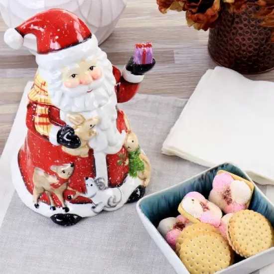 Gibson Home Old Santa Durastone Cookie Jar image {5}