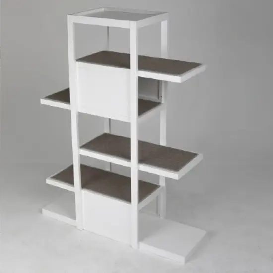 Merry Products Bookshelf Cat Tower - White image {4}