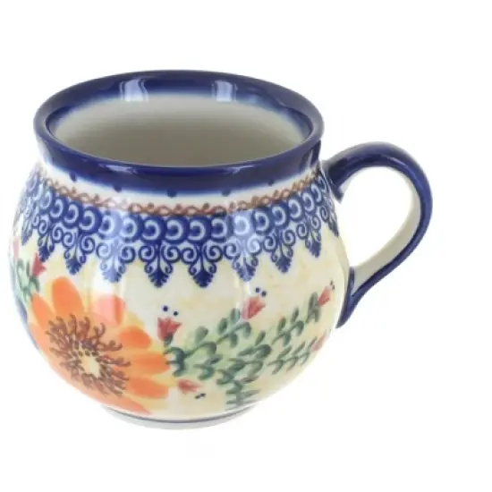 Blue Rose Polish Pottery 455 Vena Bubble Mug image {7}