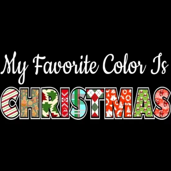 Men's Design By Humans My Favorite Color Is Christmas By c3gdesigns Tank Top image {1}