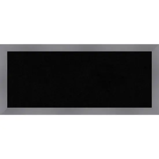 32"x14" Edwin Wood Frame Black Cork Board Gray - Amanti Art: Wall Mounted, Bulletin Display, Office Decor image {9}