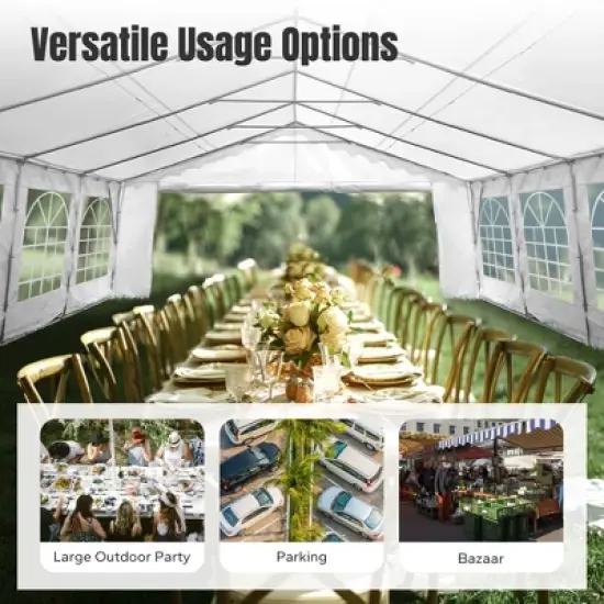 Captiva Designs Heavy-Duty Outdoor Party Tents with Removable Sidewalls - Ideal for Events and Gatherings image {10}