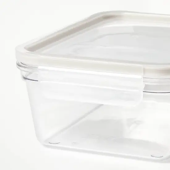 14 Cup Plastic Rectangle Food Storage Container Clear - Figmint&trade; image {3}