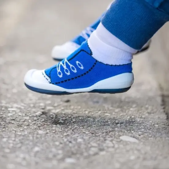Komuello Toddler First Walk Sock Shoes - Sneakers Blue image {4}