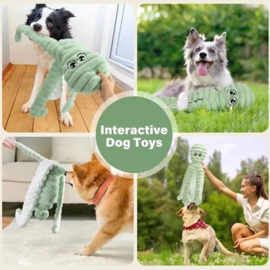 Prime Pets Dog Toys for Large Small Medium Dogs, 27" Extra Large Octopus Crinkle Squeaky Dog Chew Toy image {3}