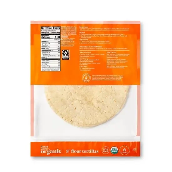 8" Organic Flour Tortilla - 6ct - Good & Gather&trade; image {2}
