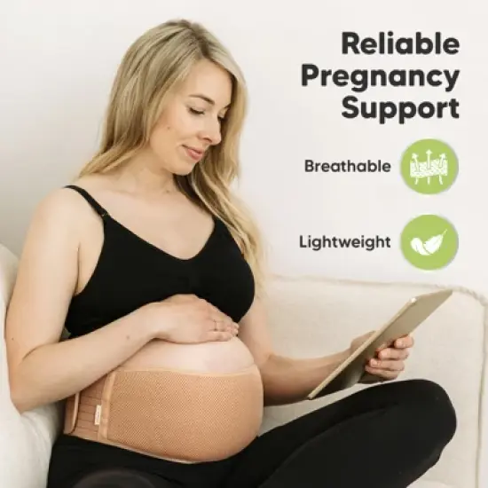 KeaBabies Maternity Belly Band for Pregnancy, Soft & Breathable Pregnancy Belly Support Belt image {1}