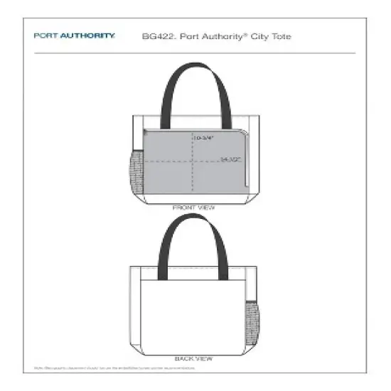 Port Authority City Tote - Black image {6}
