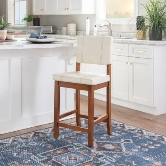24" Milano Counter Height Barstool - Linon image {1}