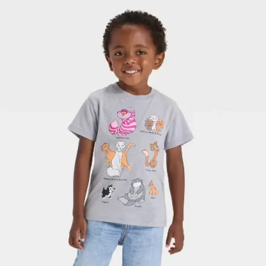 Toddler Boys' Disney Short Sleeve Classic Cats T-Shirt - Heather Gray image {4}