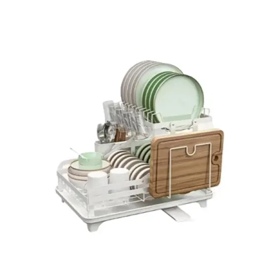OBOKATA-Kitchen dish rack double-layer white image {6}
