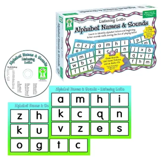 Key Education Publishing Listening Lotto: Alphabet Names & Sounds Board Game, Grade PK-1 image {1}
