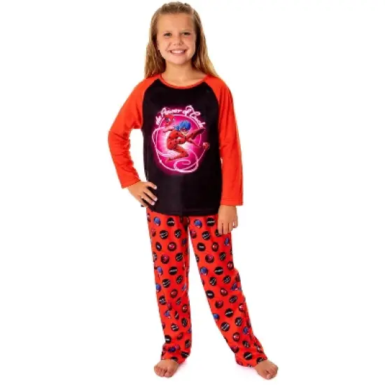 Miraculous: Tales of Ladybug & Cat Noir Girls' Power Luck Pajama Set Multicolored image {4}
