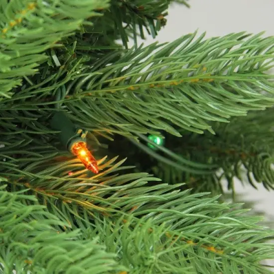 Northlight Real Touch&trade;️ Pre-Lit Full Noble Fir Artificial Christmas Tree - 6.5' - Multi-Color Lights image {3}