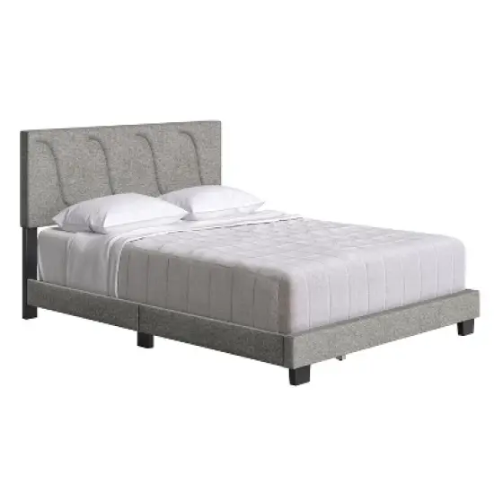 Boyd Sleep Aberdeen Linen Upholstered Platform Bed Frame & Headboard image {2}