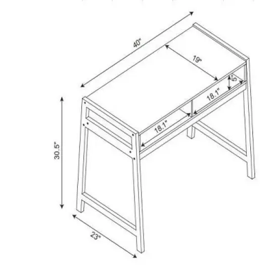 Bly Kids' Desk White - Pillowfort&trade; image {4}
