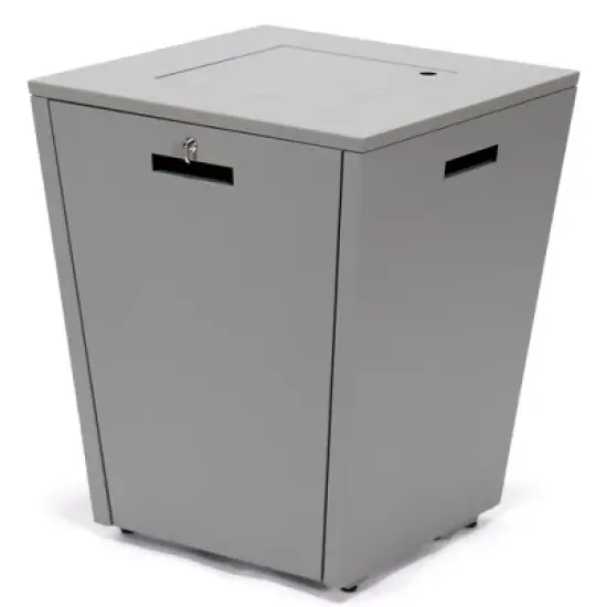 LeisureMod Marlin Modern Grey Aluminum Outdoor Patio Chaise Lounge Chair With Arms and Square Fire Pit Side Table image {6}