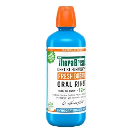 Therabreath Fresh Breath Mouthwash Icy Mint - 33.8 fl oz image {5}