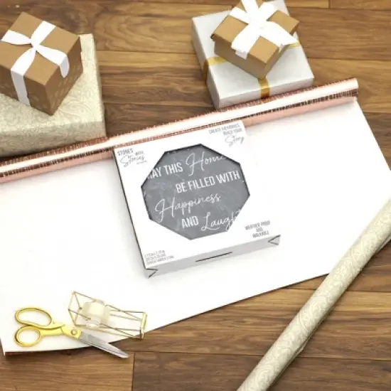 Pavilion Gift Company - Happiness & Laughter - 7.75" x 7.75" Garden Stone - Stepping Stones and Pathways image {3}