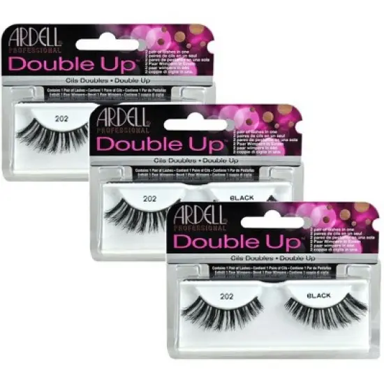 Ardell Professional Double Up - 202 Black #61411 - (Pack of 3) image {3}