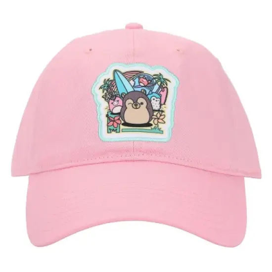 Squishmallows Beach Scene Cradle Pink Baseball Cap image {1}