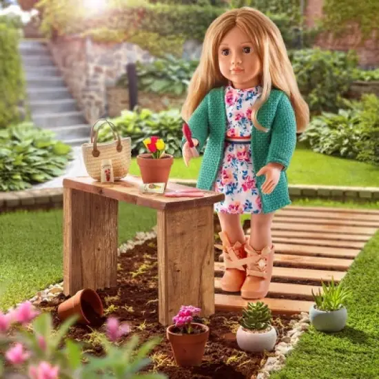 Our Generation 18" Gardening Doll - Sage image {1}