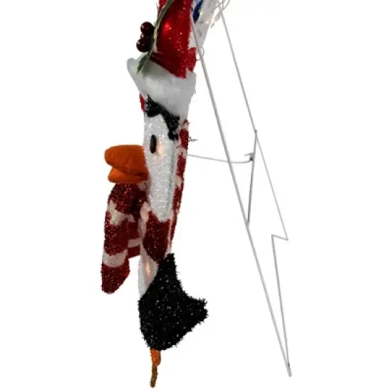 Northlight 41.25" Lighted Ice Skating Polar Bear and Penguin Outdoor Christmas Decoration image {7}