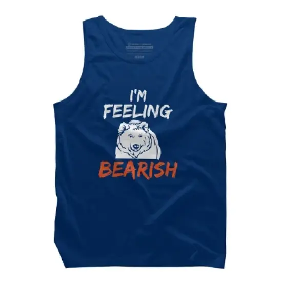 Men's Design By Humans I'm Feeling Bearish By MadderTees Tank Top image {5}