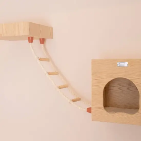 Armarkat Real Wood Wall Series Soft Cat Ladder image {2}