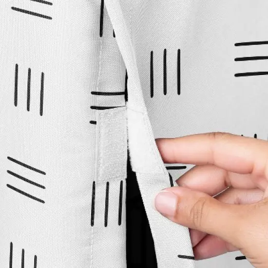 Sweet Jojo Designs Dog Crate Kennel Cover 36in. Boho Hatch White and Black image {2}