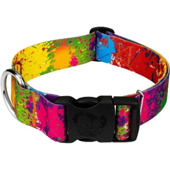 Country Brook Petz 1 1/2 Inch Deluxe Paint Splatter Dog Collar image {6}