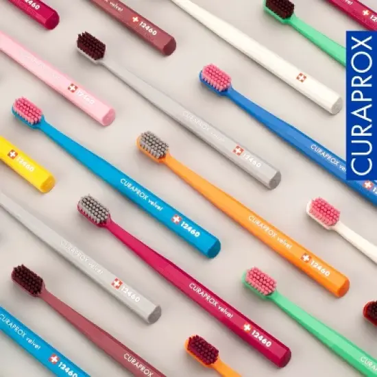 Curaprox CS 12460 Velvet, Ultra Gentle Toothbrush with 12,460 Filaments for the Softest Brushing Experience image {7}