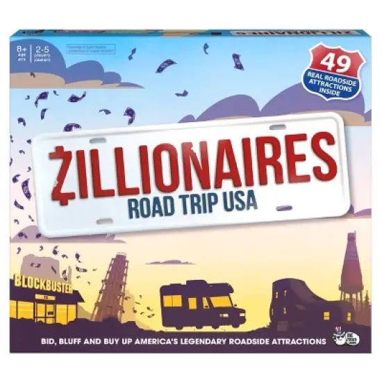 Big Potato Zillionaires Road Trip USA Board Game image {6}