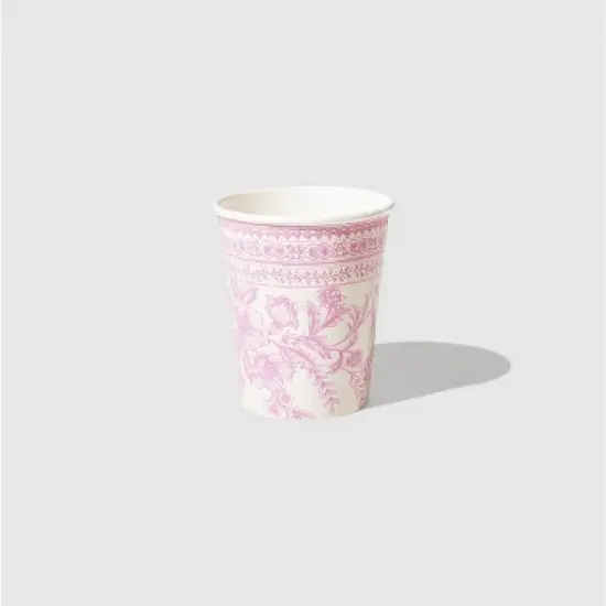 Pink Toile Cups (10 per pack) image {4}
