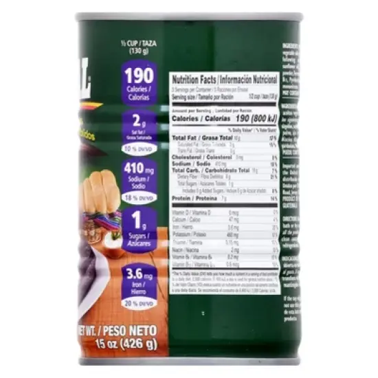 Ducal Refried Black Beans - 15oz image {1}