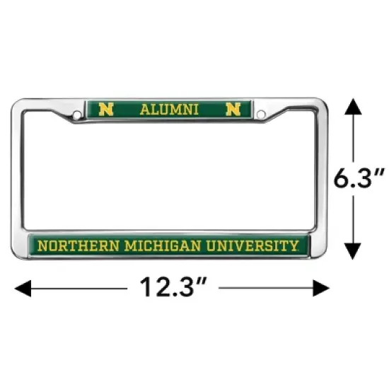Northern Michigan University Alumni Full Size Standard License Plate Metal Frame image {3}