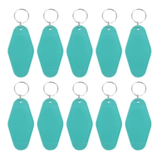 Unique Bargains Blank Vintage Motel Hotel Keychains Key Tag 10 Pcs image {16}