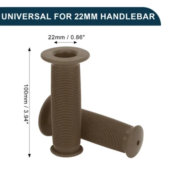 Unique Bargains Bike Handlebar Grips Covers 3.94" Brown 1 Pair image {4}