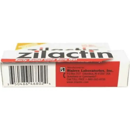 Zilactin Cold Sore Gel 0.25OZ image {2}