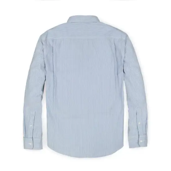 Hope & Henry Mens' Organic Cotton Seersucker Button Down Shirt image {3}