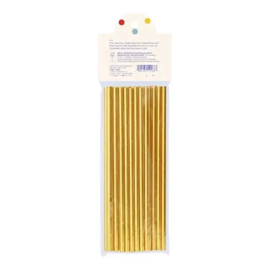 20ct Paper Straws Gold - Spritz&trade; image {2}