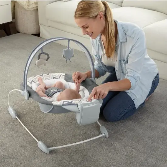Ingenuity SmartBounce Automatic Baby Bouncer Seat with Music & Nature Sounds image {5}
