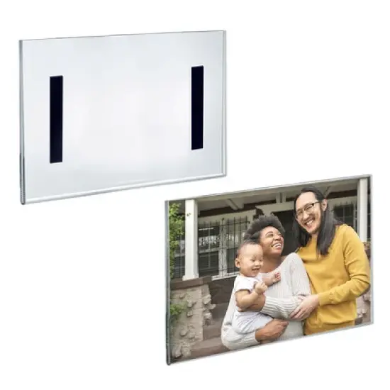 Azar Displays Clear Acrylic Magnet Back Sign Holder Frames, 2-Pack image {7}