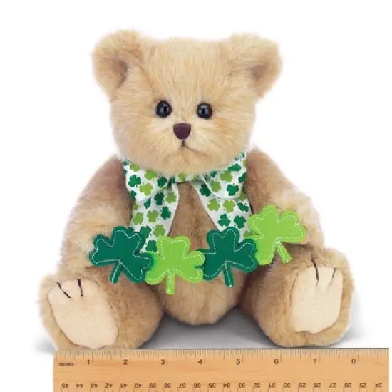 Bearington Conner Clovers Irish Plush Stuffed Animal Teddy Bear, 10 inches image {1}
