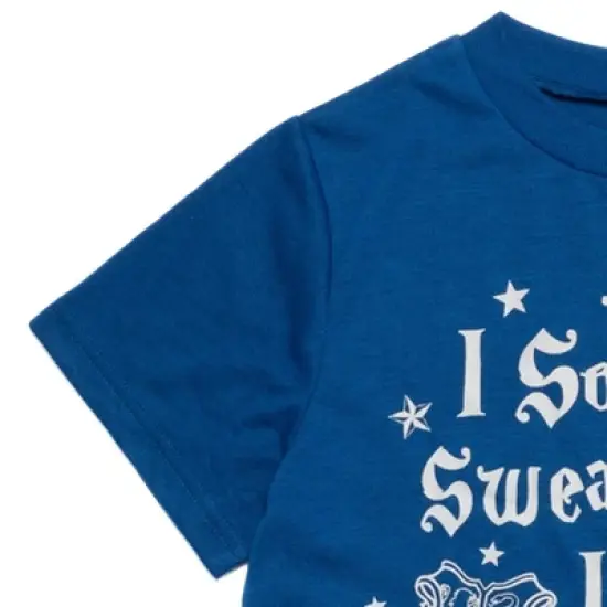 Harry Potter Gryffindor Hufflepuff Ravenclaw Slytherin Pajama Shirt and Shorts Sleep Set Little Kid to Big Kid image {5}