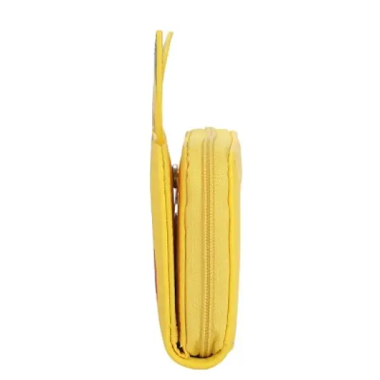 Pokemon Pikachu Face Yellow Mini Zip Around Wallet image {1}