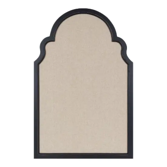 Kate and Laurel Hogan Arch Framed Pinboard, 24x36, Black image {1}