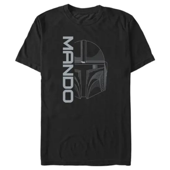 Men's Star Wars: The Mandalorian Mando Helmet T-Shirt image {4}