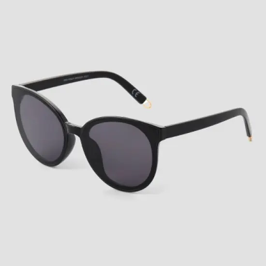 Women's Round Sunglasses - Universal Thread&trade; Off Black image {1}